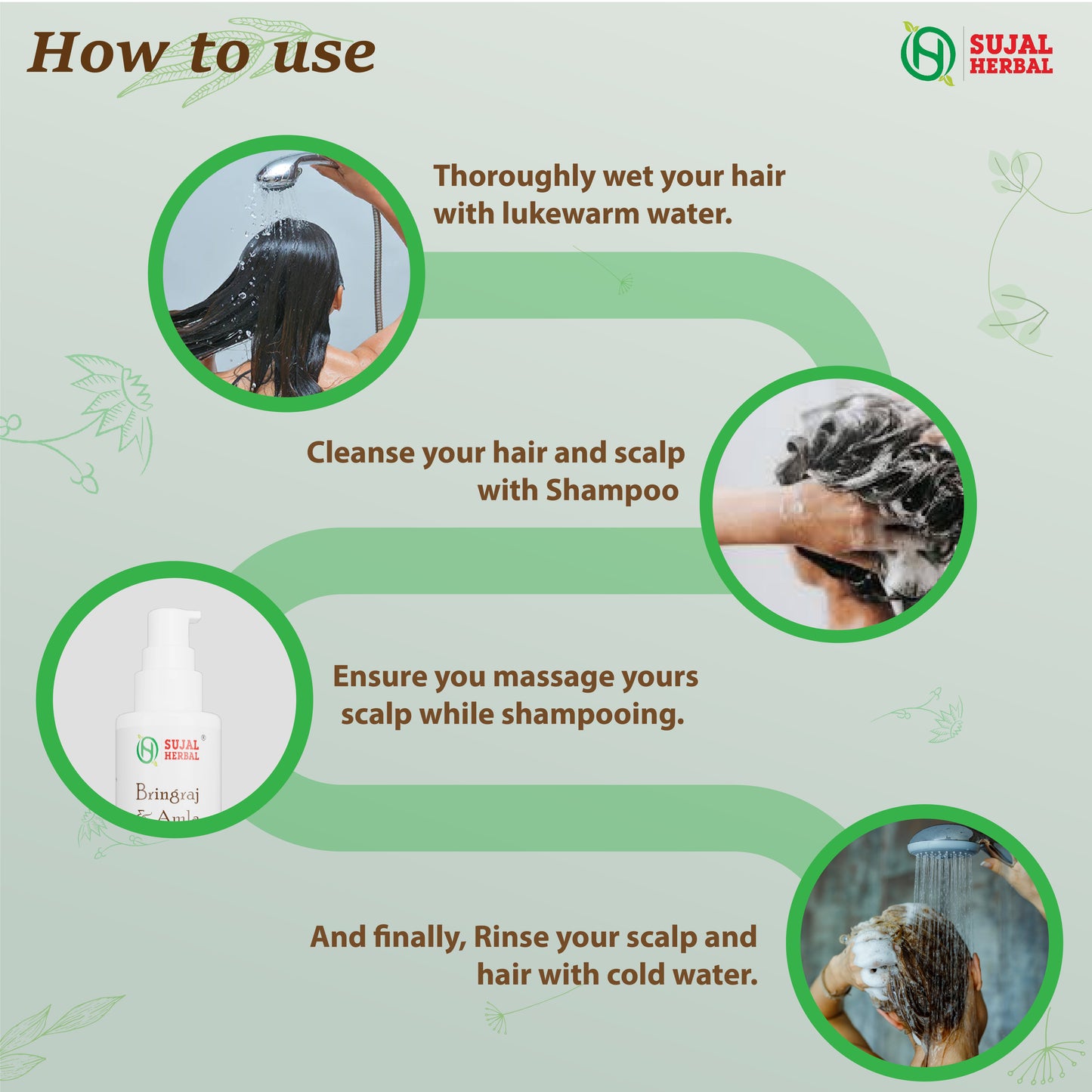 Sujal Herbal Bhringraj & Amla Hair Care Combo – Shampoo & Hair Oil for Hair Fall Control & Growth