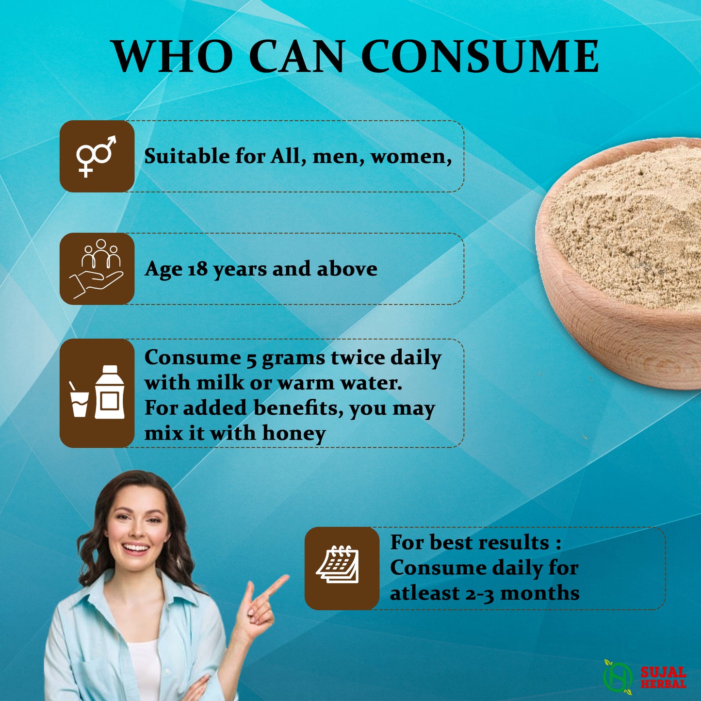 Sujal Herbal Power Booti – Herbal Energy, Detox & Immunity Booster (250g)
