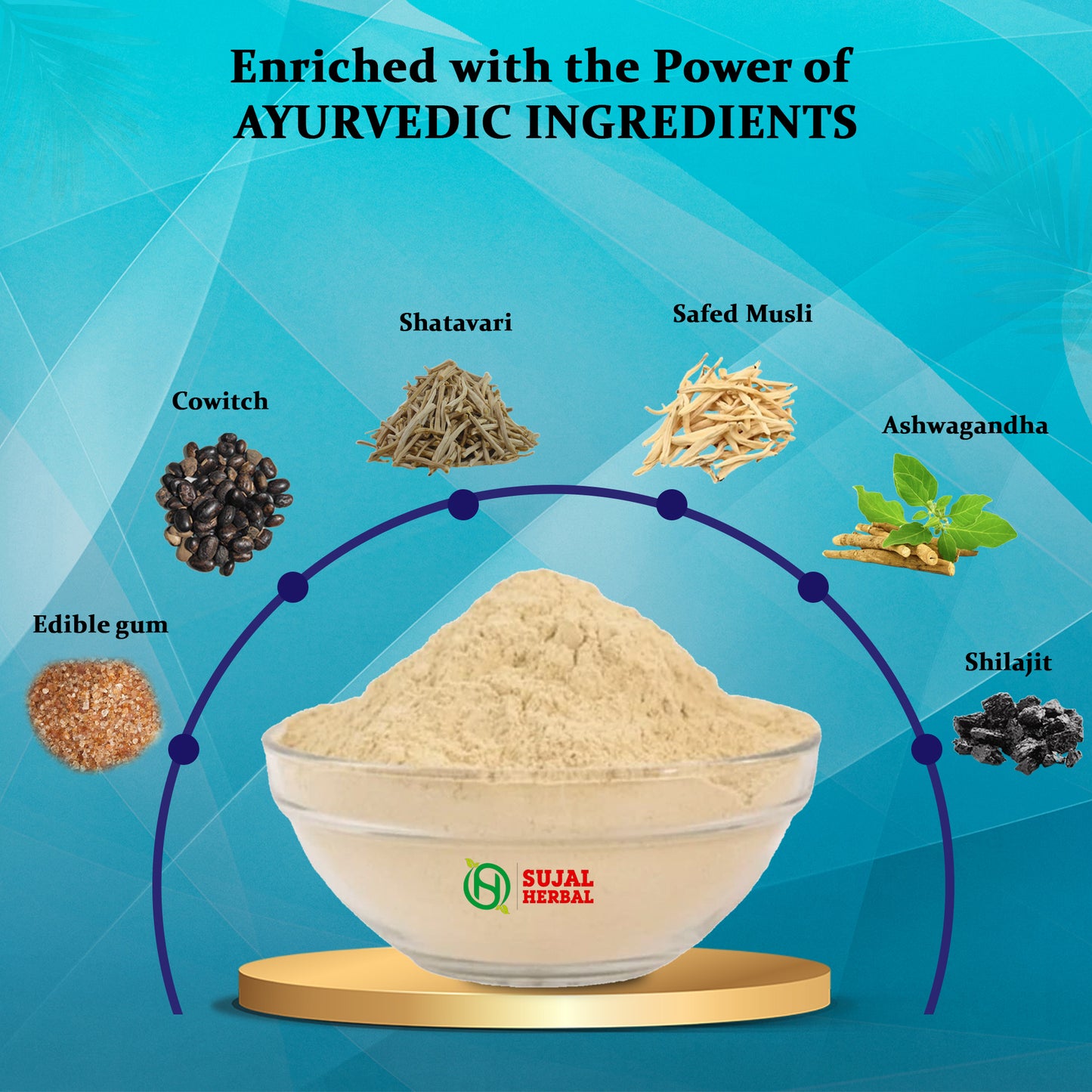 Sujal Herbal Power Booti – Herbal Energy, Detox & Immunity Booster (250g)