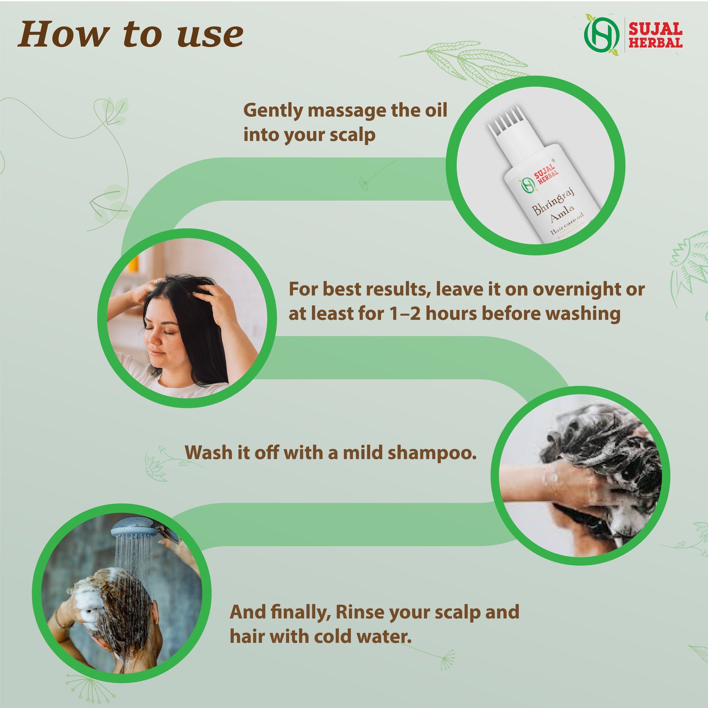 Sujal Herbal Bhringraj & Amla Hair Care Combo – Shampoo & Hair Oil for Hair Fall Control & Growth