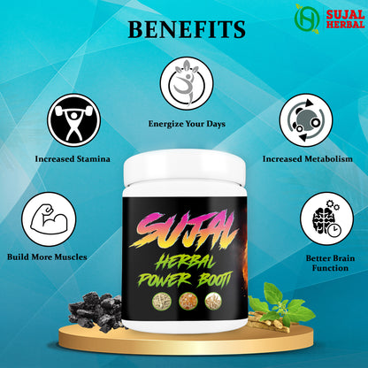 Sujal Herbal Power Booti – Herbal Energy, Detox & Immunity Booster (250g)